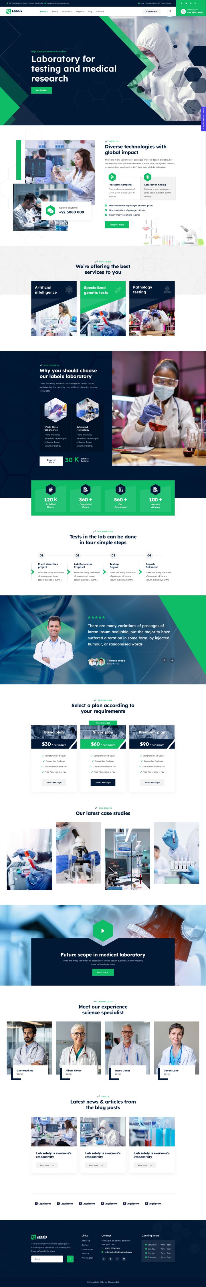 WordPress шаблон ThemeForest Laboix