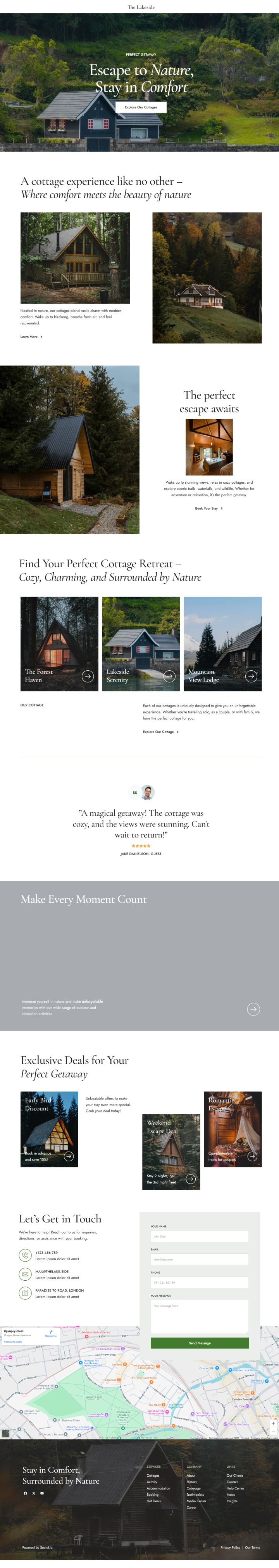 WordPress шаблон ThemeForest Lakeside