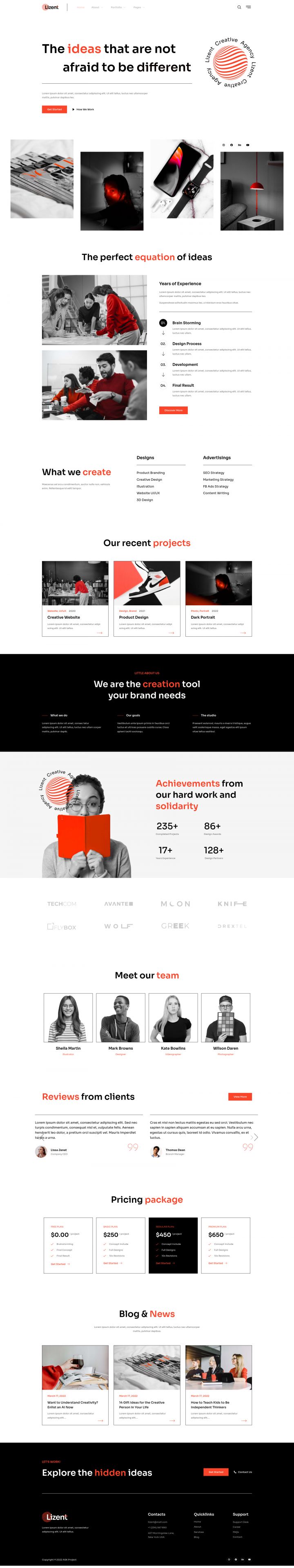 WordPress шаблон ThemeForest Lizent