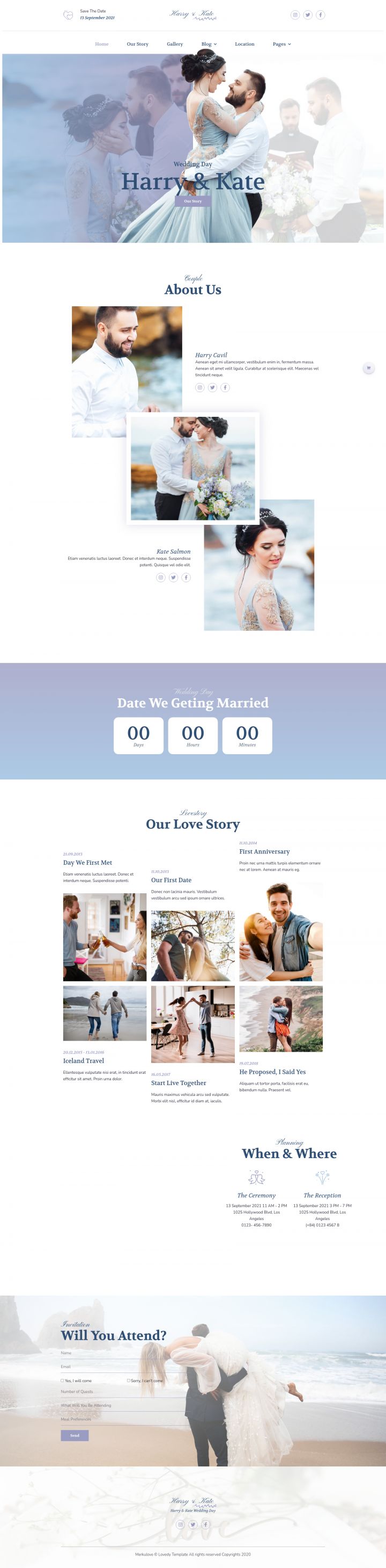 WordPress шаблон ThemeForest Lovedy