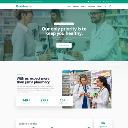 ThemeForest MedicaShop