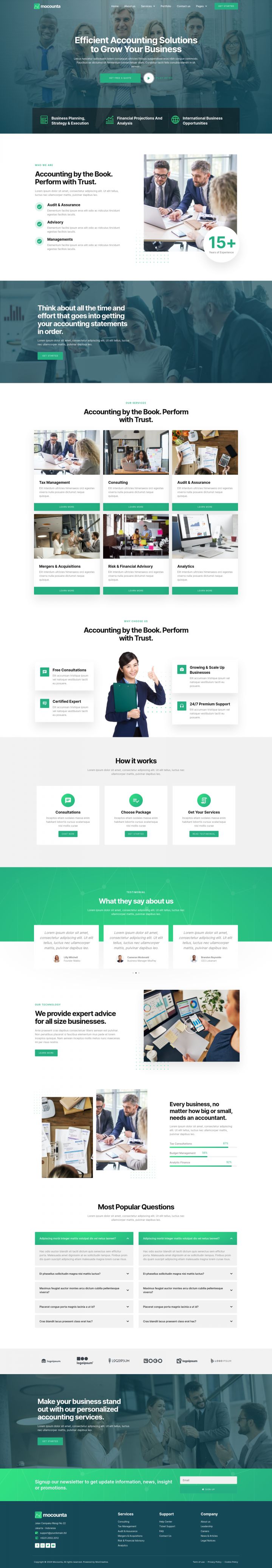 WordPress шаблон ThemeForest Mocounta