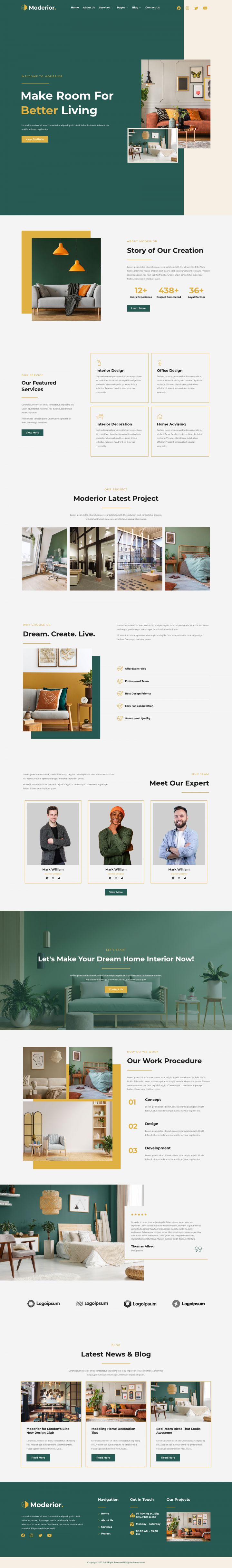 WordPress шаблон ThemeForest Moderior