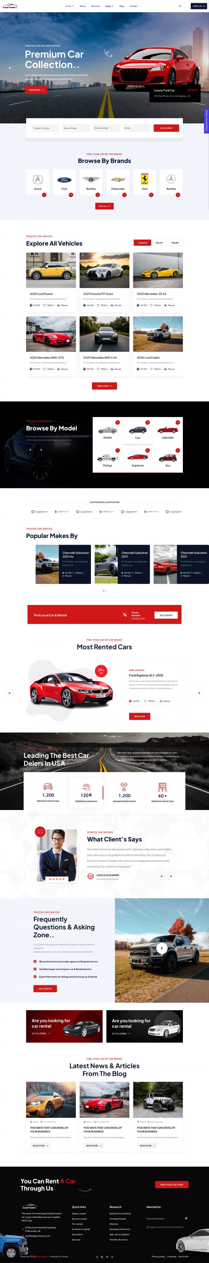 WordPress шаблон ThemeForest Motorx