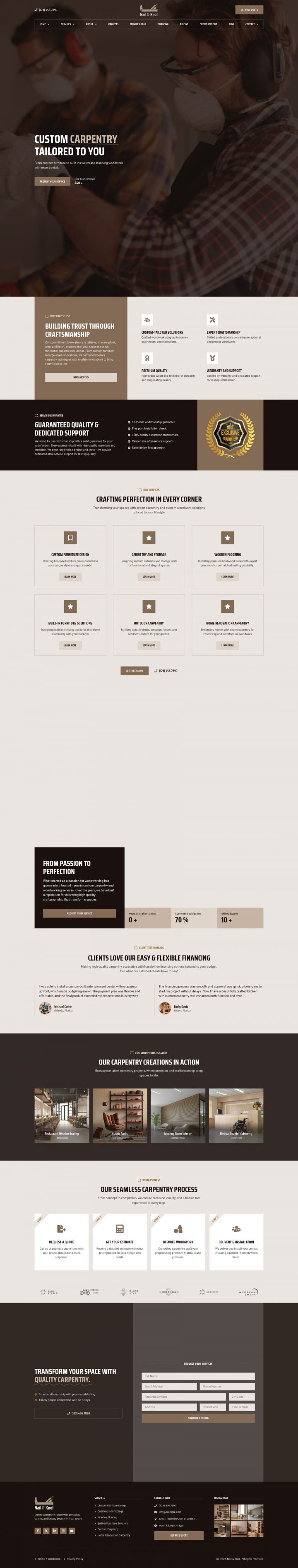 WordPress шаблон ThemeForest Nail&Knot