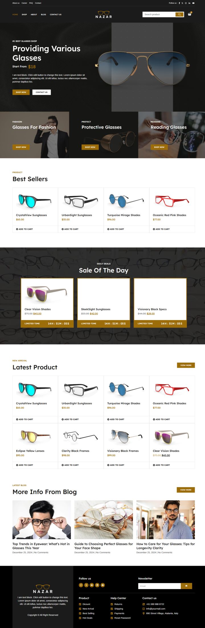 WordPress шаблон ThemeForest Nazar
