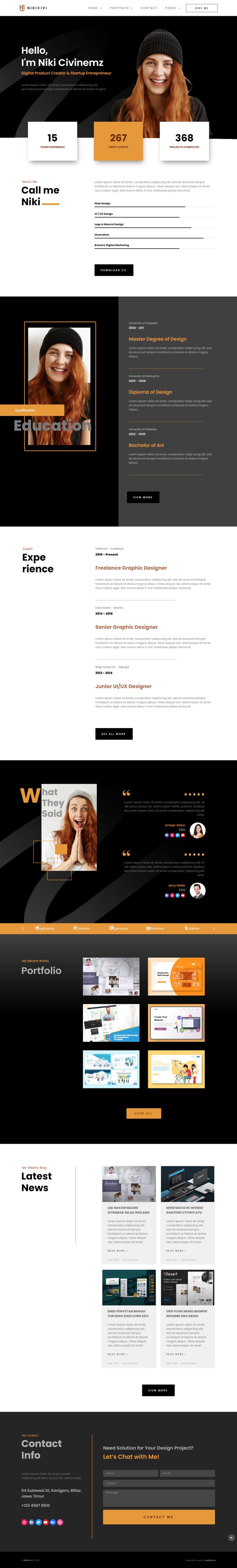 WordPress шаблон ThemeForest Nikicivi