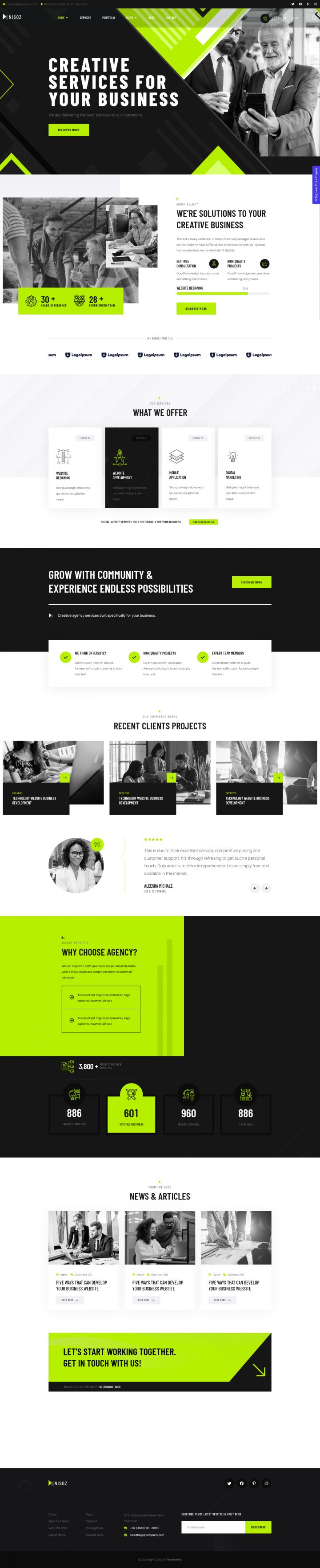 WordPress шаблон ThemeForest Nisoz