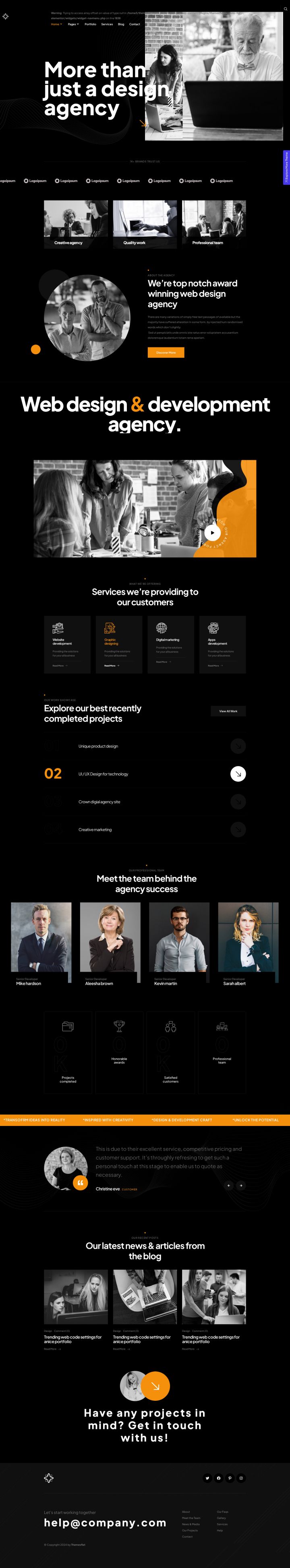 WordPress шаблон ThemeForest Ogency