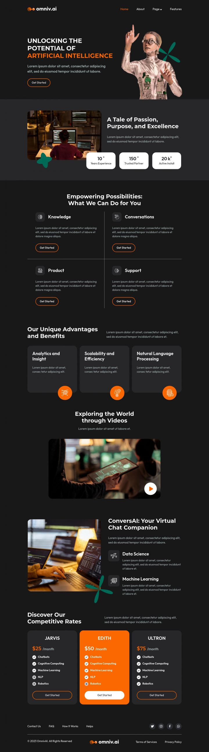 WordPress шаблон ThemeForest Omniv AI