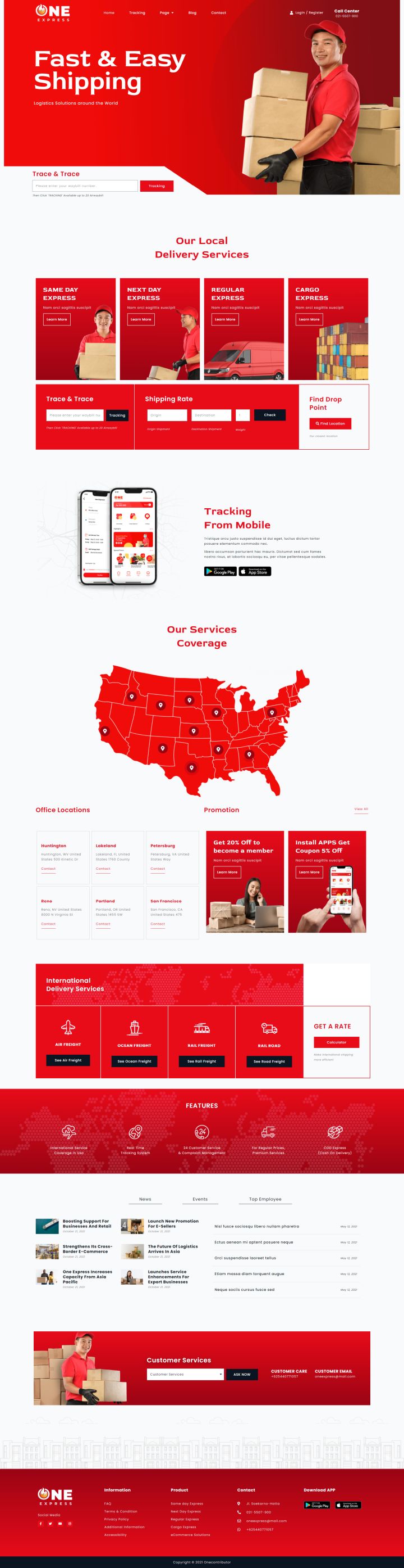WordPress шаблон ThemeForest One Express