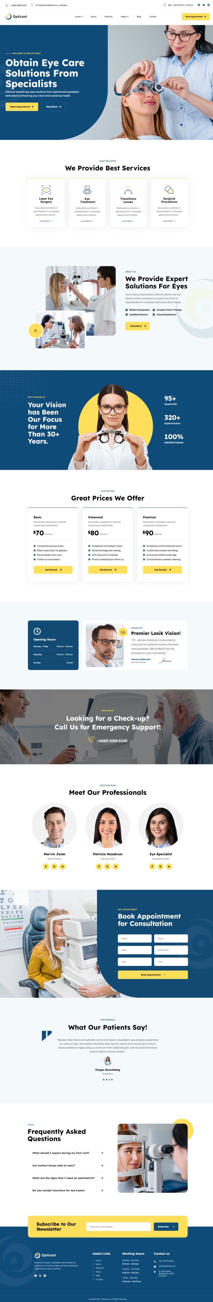 WordPress шаблон ThemeForest Opticest