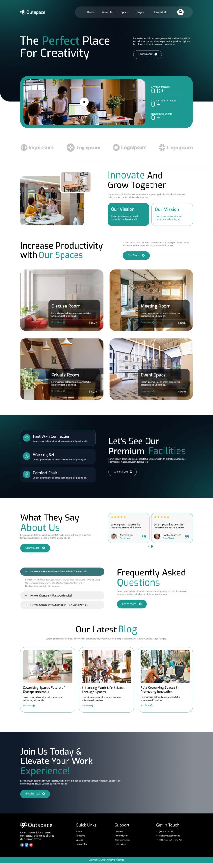 WordPress шаблон ThemeForest Outspace