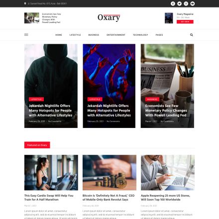 ThemeForest Oxary