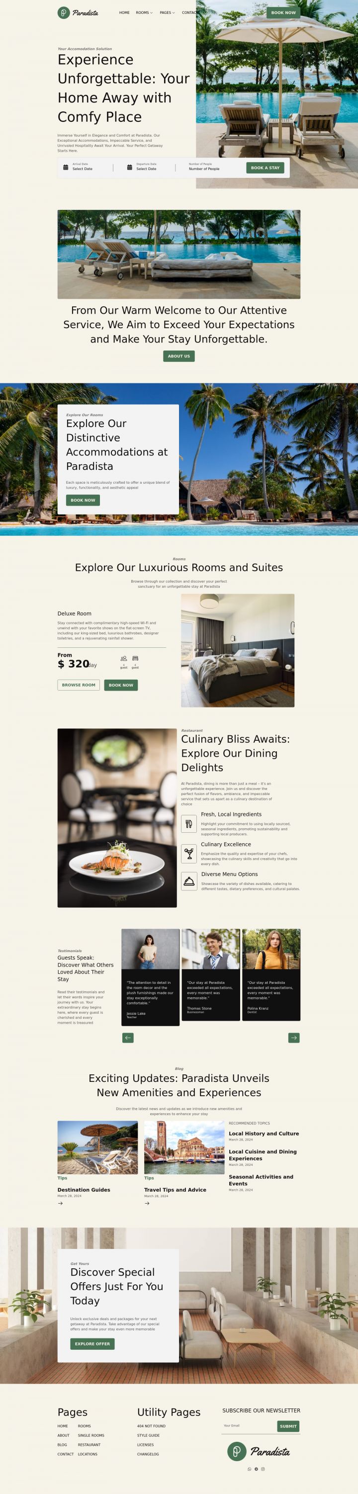 WordPress шаблон ThemeForest Paradista