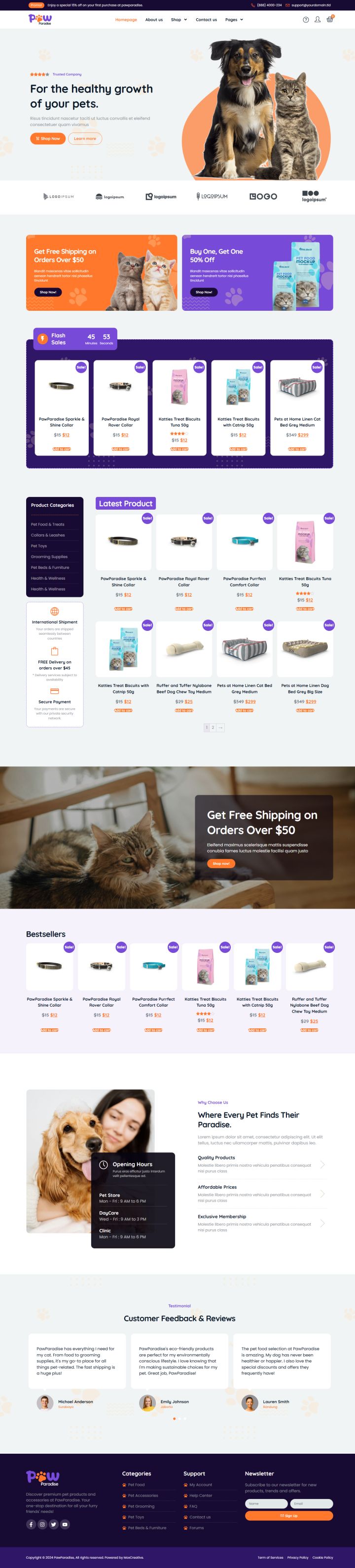WordPress шаблон ThemeForest PawParadise