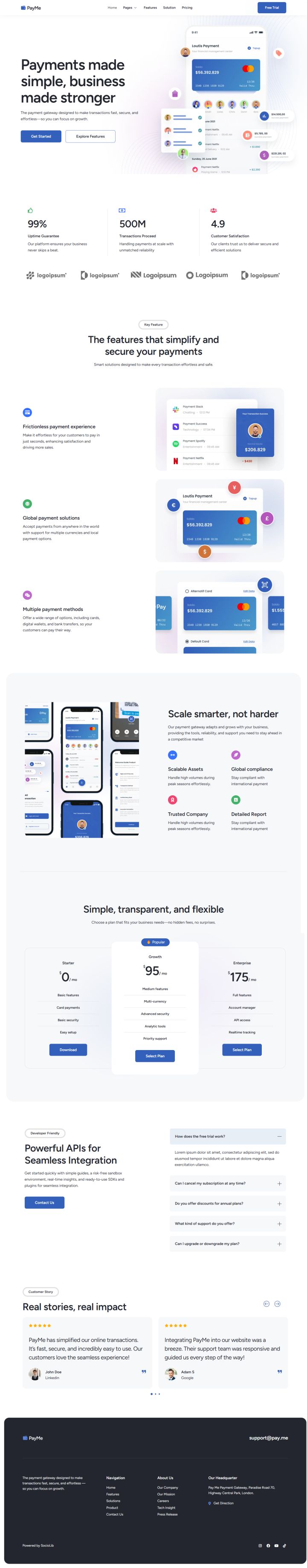 WordPress шаблон ThemeForest PayMe