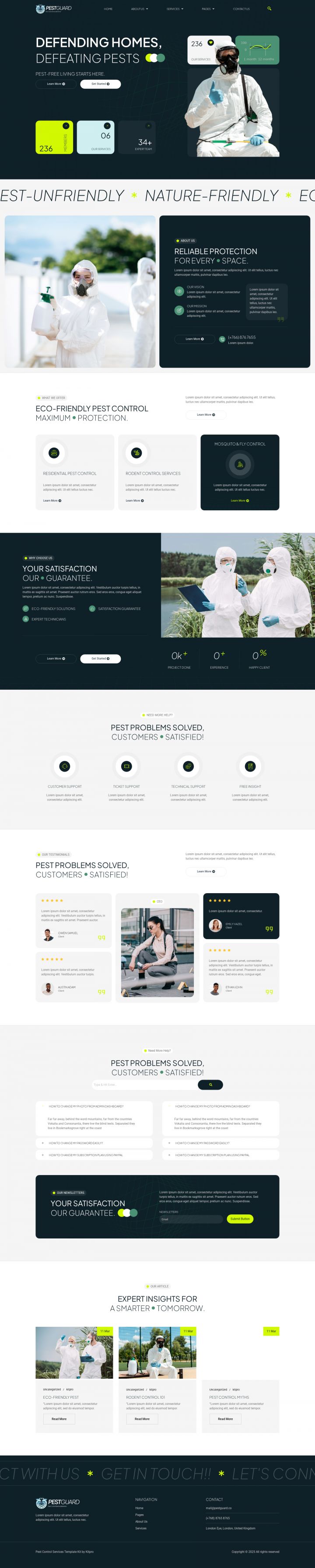 WordPress шаблон ThemeForest Pestguard