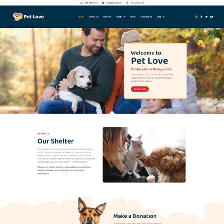 ThemeForest Pet Love