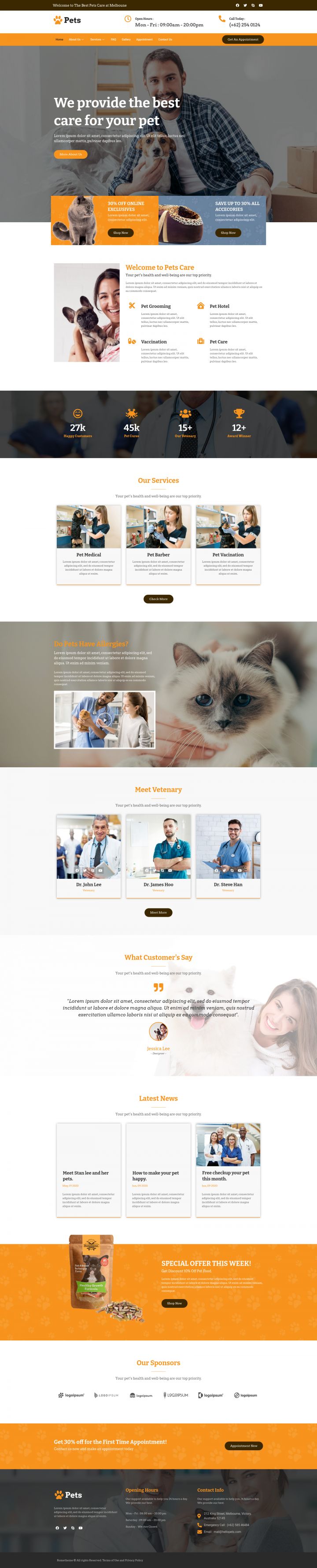 WordPress шаблон ThemeForest Petto