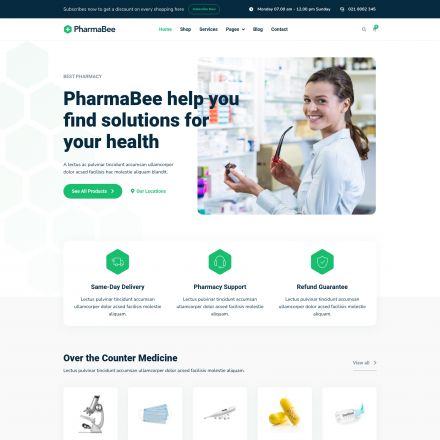 ThemeForest PharmaBee