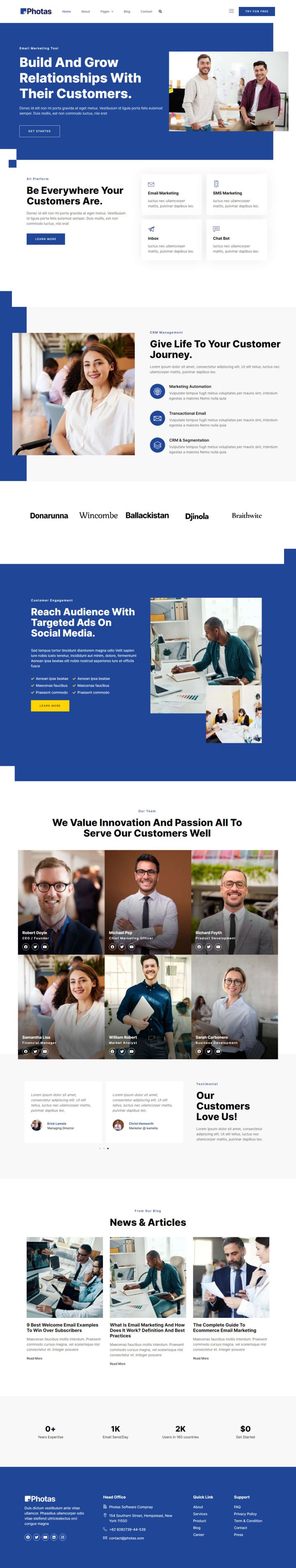 WordPress шаблон ThemeForest Photas