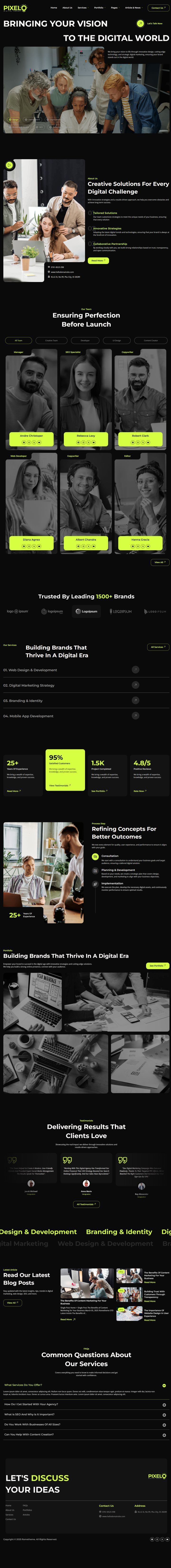 WordPress шаблон ThemeForest Pixelo