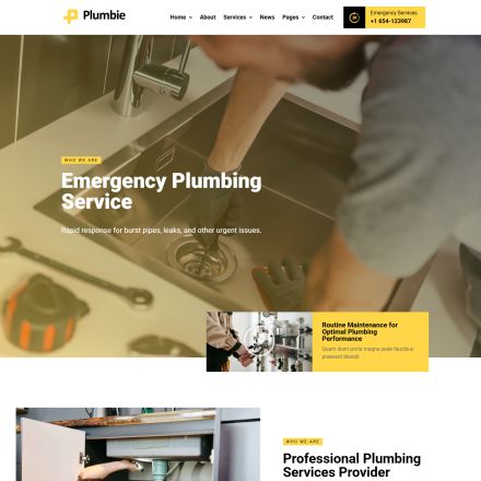 ThemeForest Plumbie