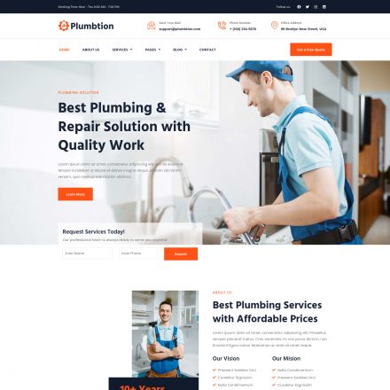 ThemeForest Plumbtion