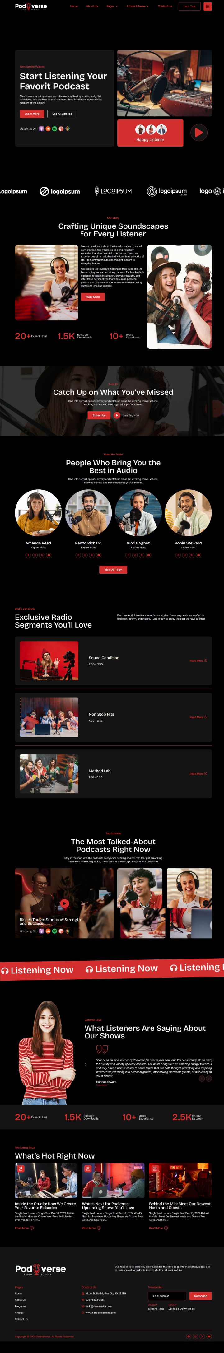 WordPress шаблон ThemeForest Podverse