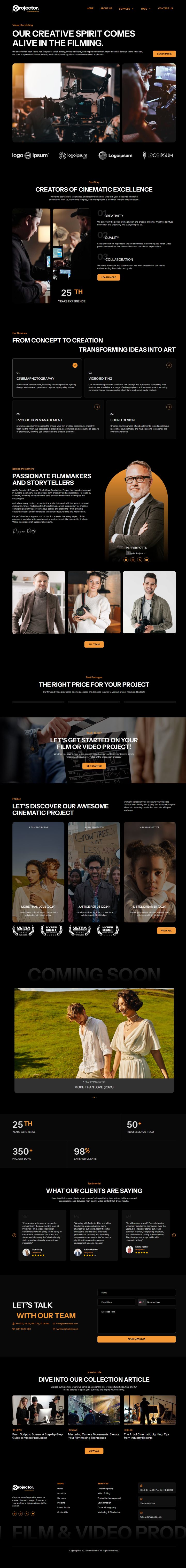 WordPress шаблон ThemeForest Projector
