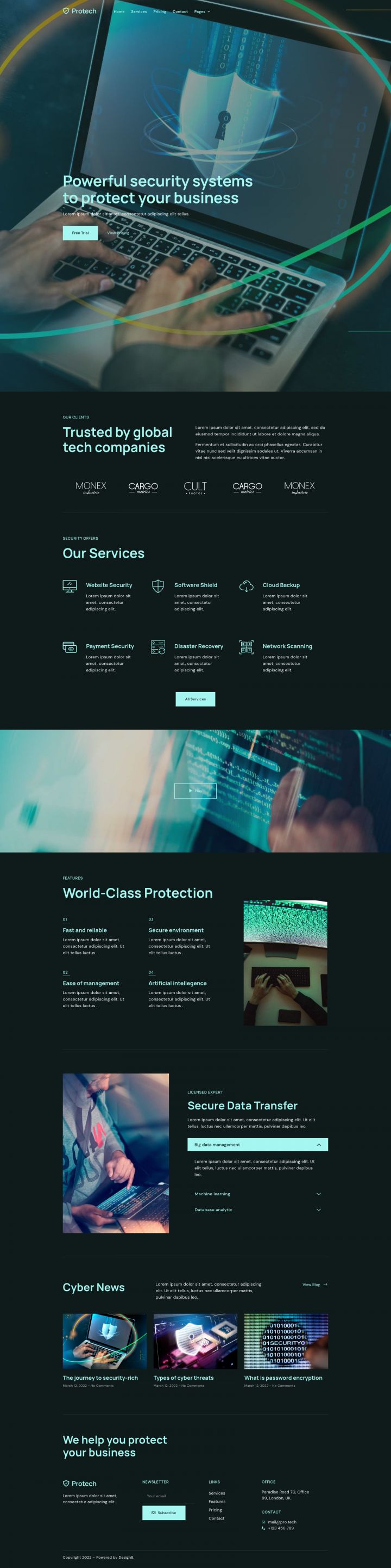 WordPress шаблон ThemeForest Protech
