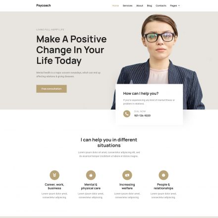 ThemeForest Psycoach