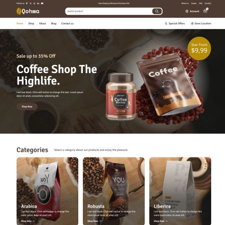 ThemeForest Qohwa