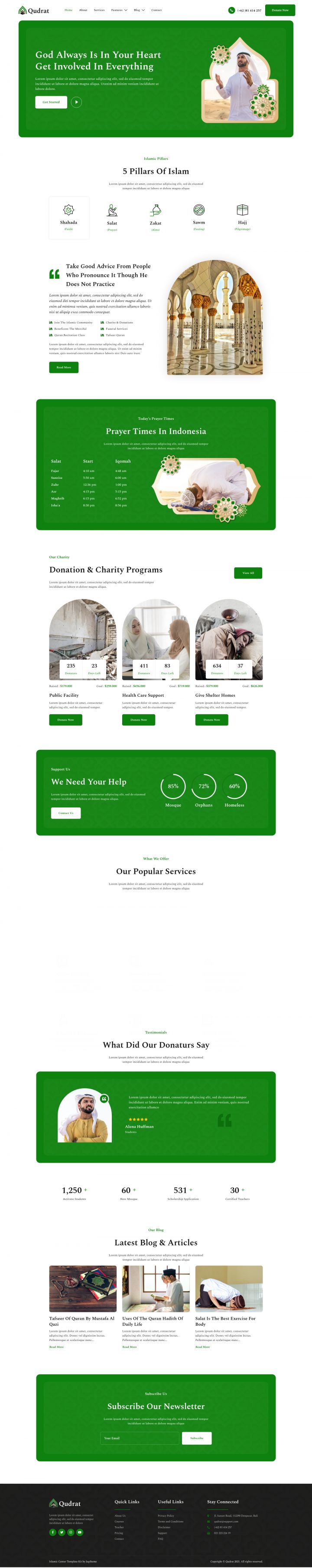 WordPress шаблон ThemeForest Qudrat