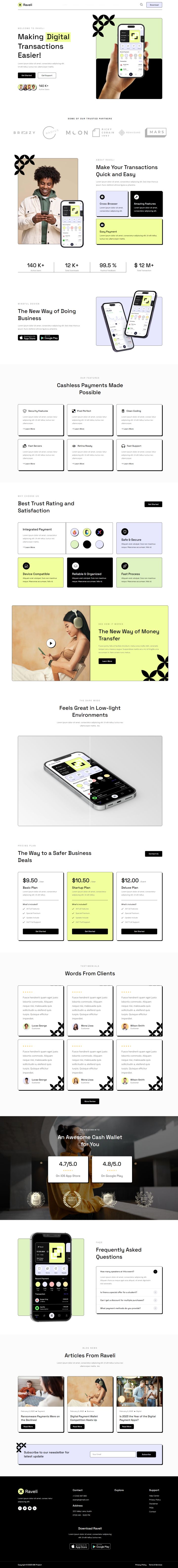 WordPress шаблон ThemeForest Raveli