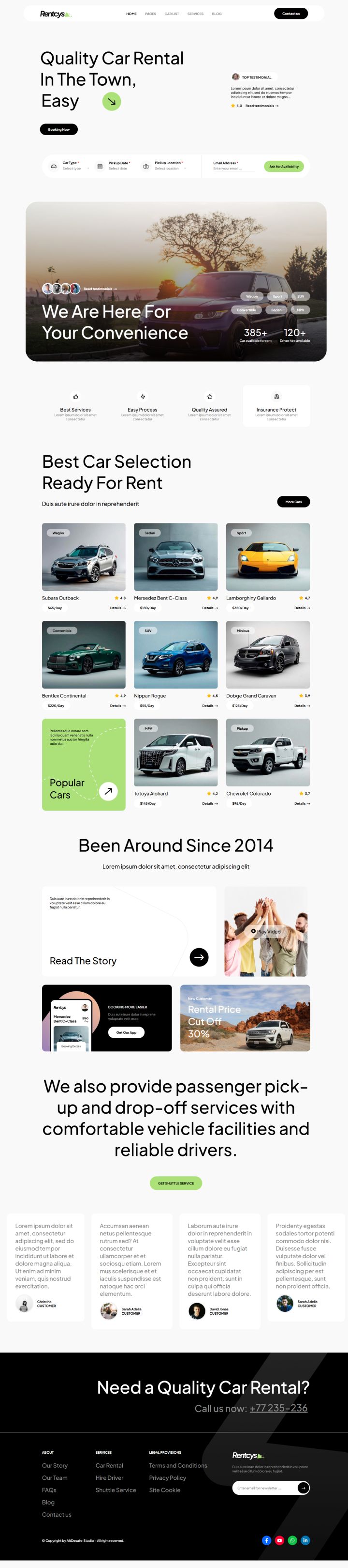 WordPress шаблон ThemeForest Rentcys