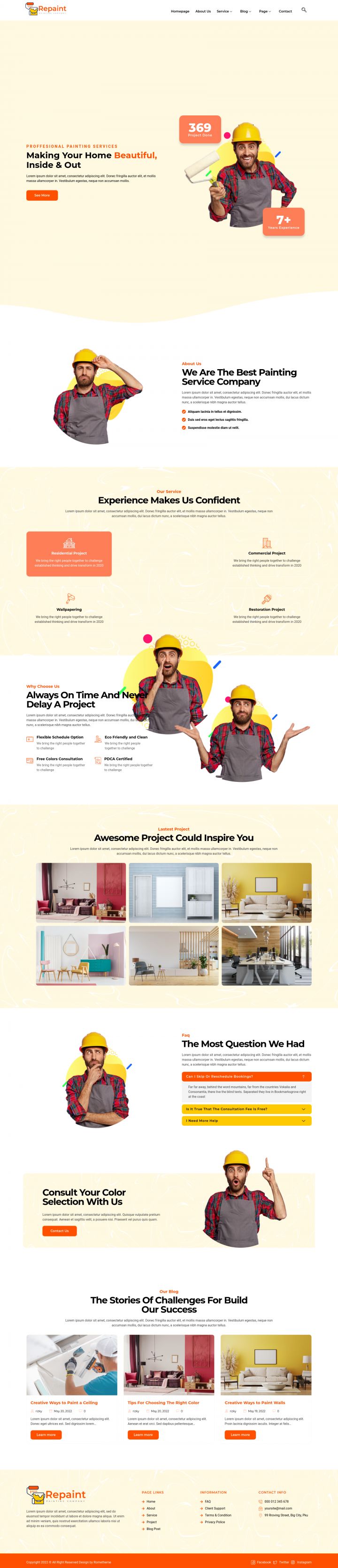 WordPress шаблон ThemeForest Repaint