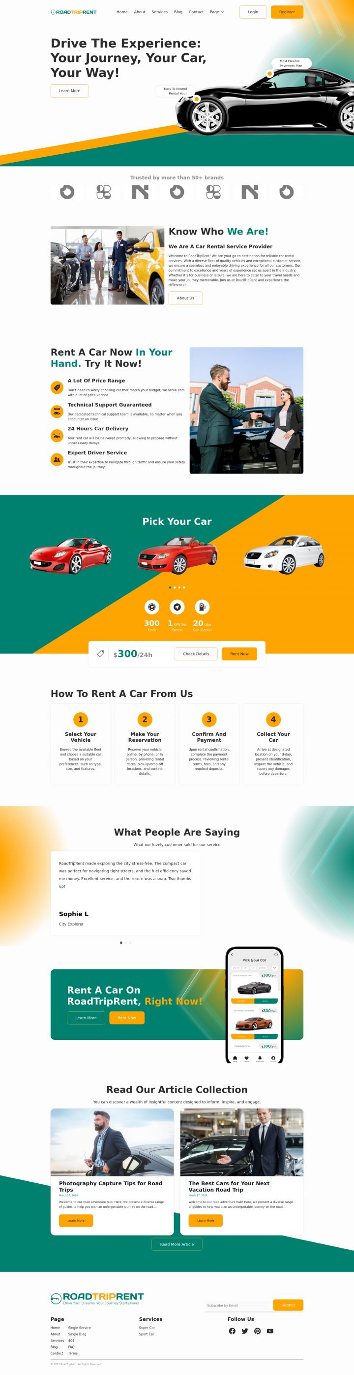 WordPress шаблон ThemeForest RoadTripRent