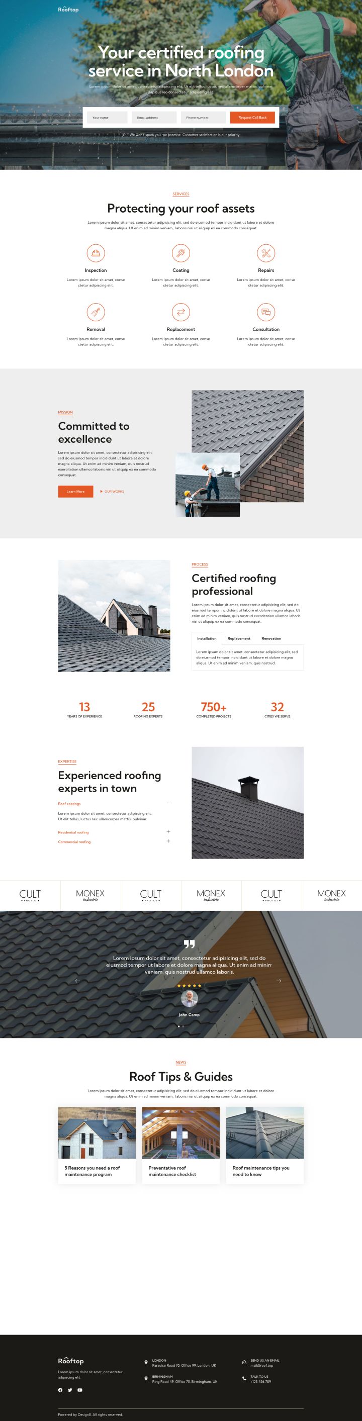 WordPress шаблон ThemeForest Rooftop