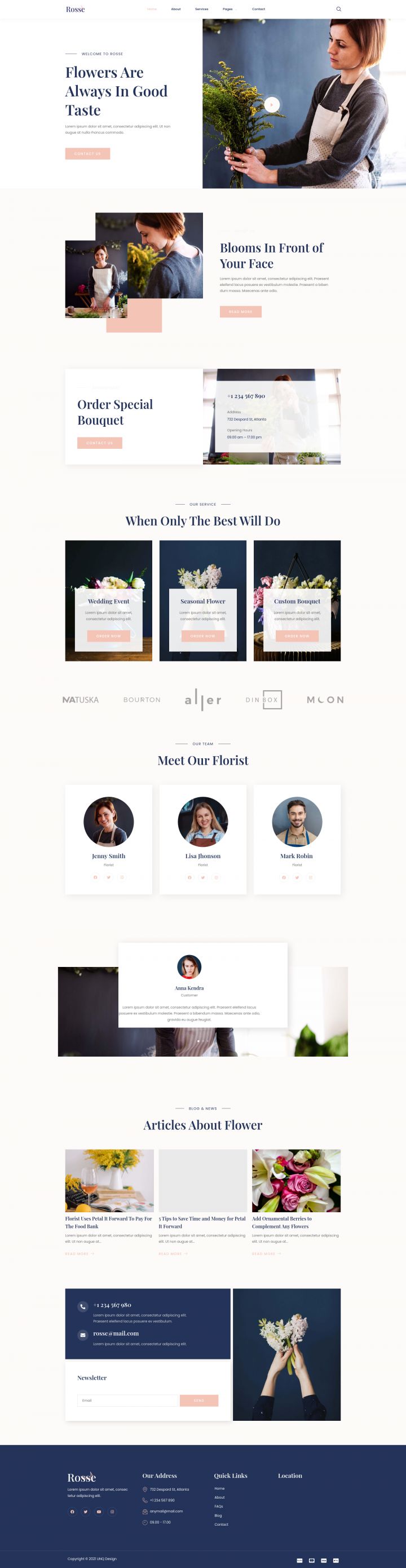 WordPress шаблон ThemeForest Rosse