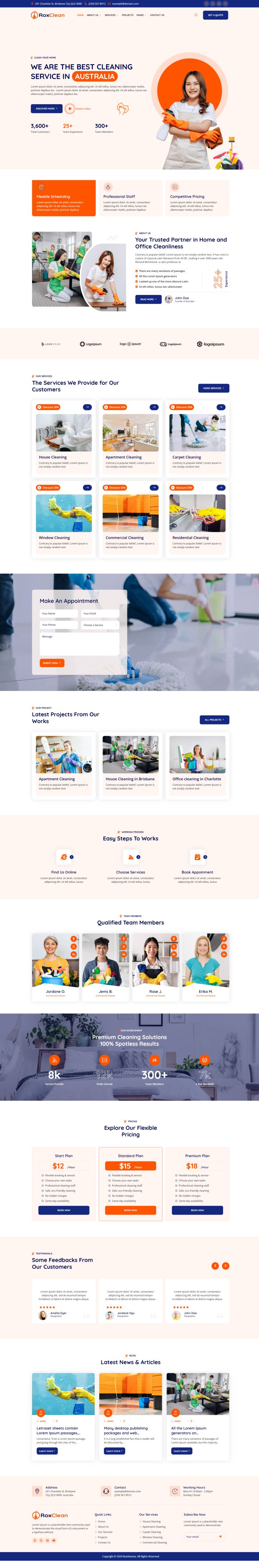 WordPress шаблон ThemeForest RoxClean
