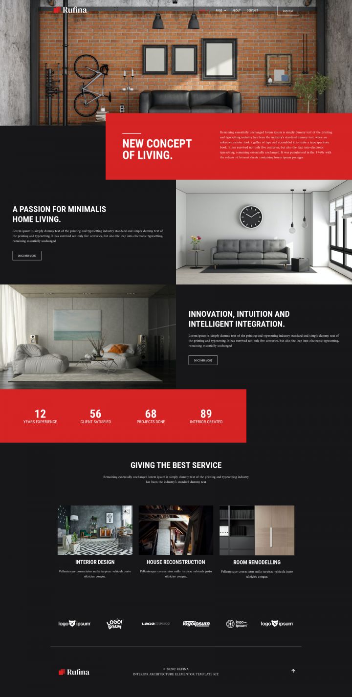 WordPress шаблон ThemeForest Rufina