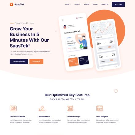 ThemeForest SaasTek