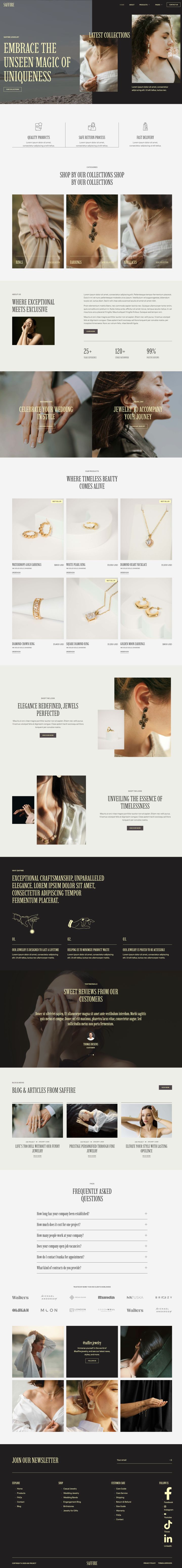 WordPress шаблон ThemeForest Saffire