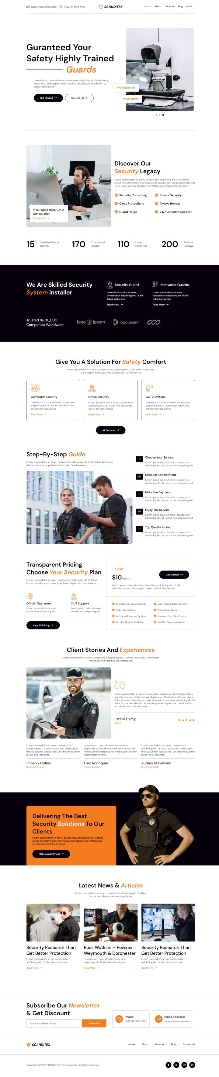 WordPress шаблон ThemeForest Scanditex