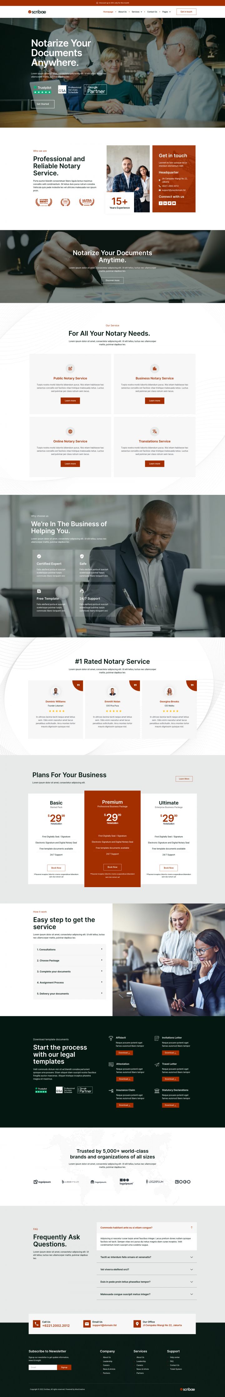 WordPress шаблон ThemeForest Scribae