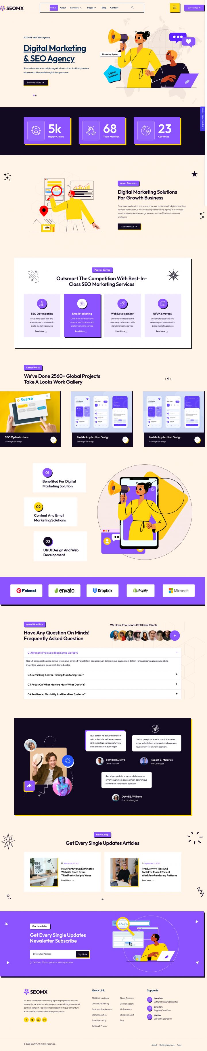 WordPress шаблон ThemeForest SeoMx