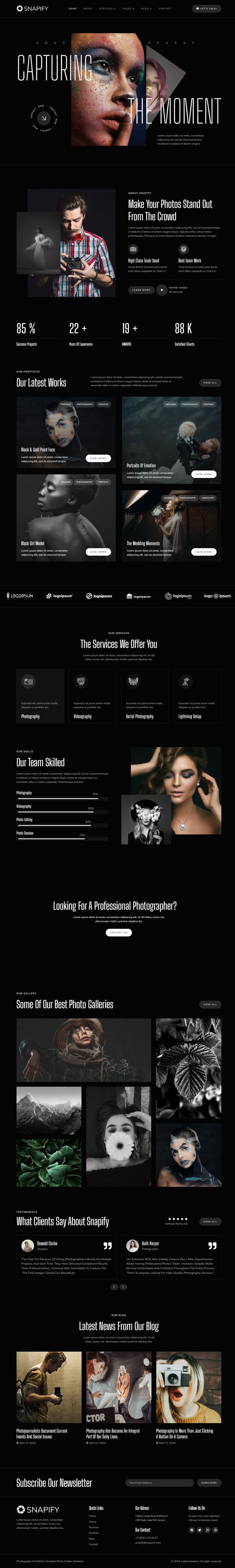 WordPress шаблон ThemeForest Snapify