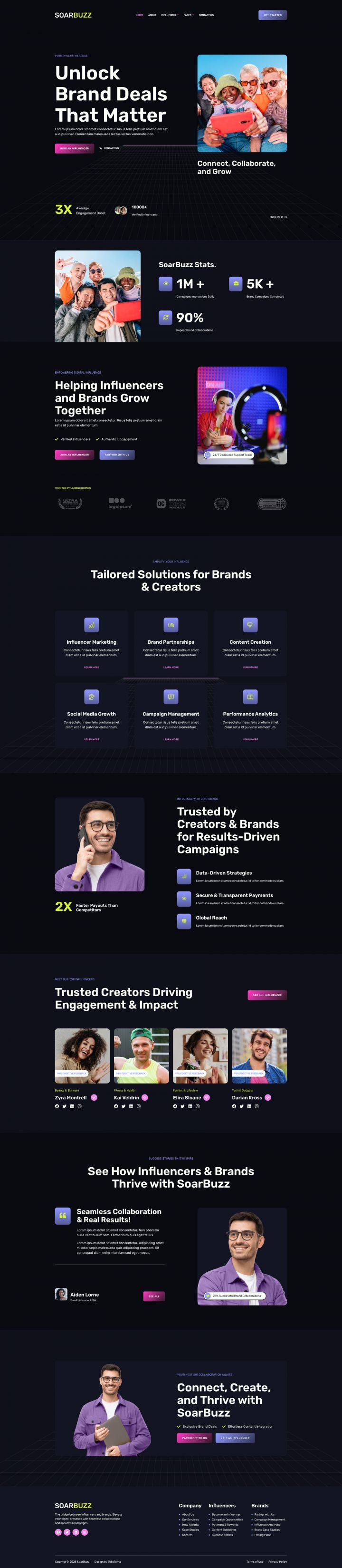 WordPress шаблон ThemeForest SoarBuzz